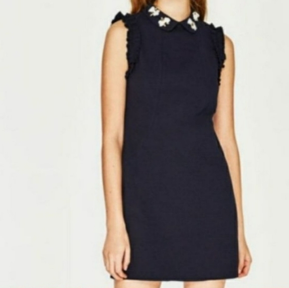 Zara Trafaluc Beaded Bee Dress - Picture 1 of 5
